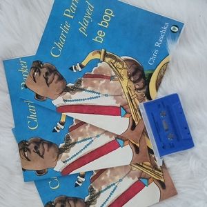 3 Charlie Parker Played Be Bop Books and Cassette